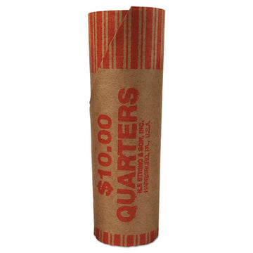 Iconex™ Preformed Tubular Coin Wrappers, Quarters, $10, 1000 Wrappers-carton freeshipping - TVN Wholesale